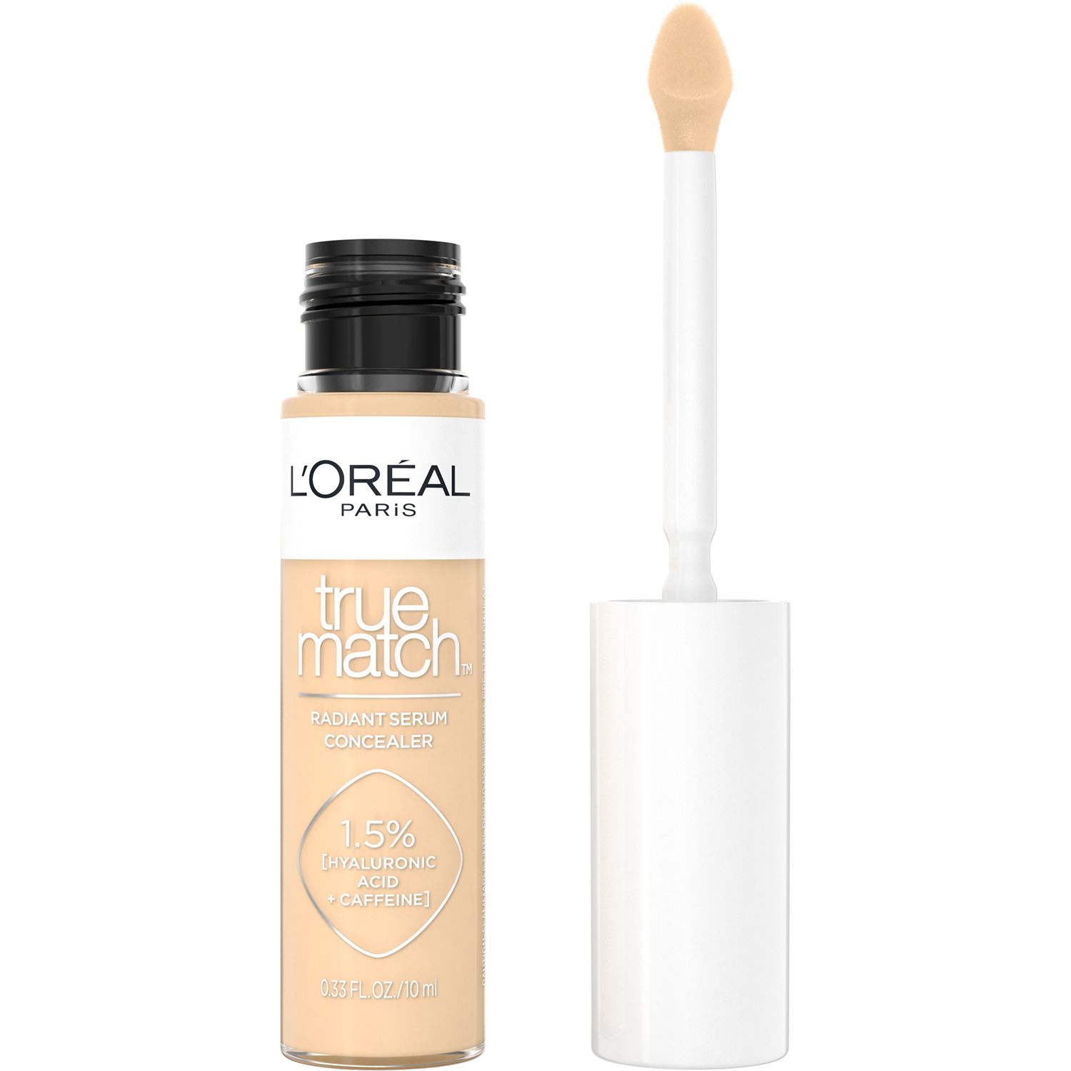 L'Oréal Paris Radiant Serum Concealer with Hyaluronic Acid & Caffeine, C3, .33 OZ