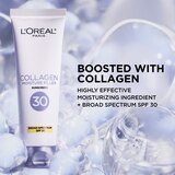 L'Oreal Paris Collagen Moisture Sunscreen, Broad Spectrum SPF 30, thumbnail image 5 of 7