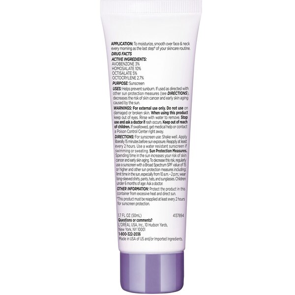 L'Oreal Paris Collagen Moisture Sunscreen, Broad Spectrum SPF 30