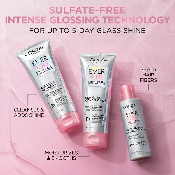L'Oreal Paris EverPure Sulfate Free Glossing Conditioner, 6.8 OZ