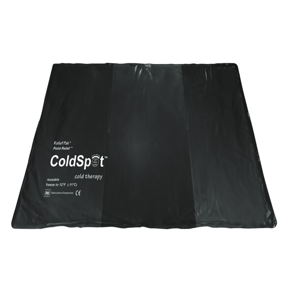 Relief Pak Heavy-Duty Reusable Cold Pack, Black Urethane, Oversized 11"x21"