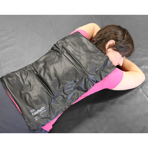 Relief Pak Heavy-Duty Reusable Cold Pack, Black Urethane, Oversized 11"x21"