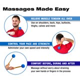 CanDo Impact Massager, Set of 2 Handheld Percussion Massaging Tools, Blue, thumbnail image 4 of 4