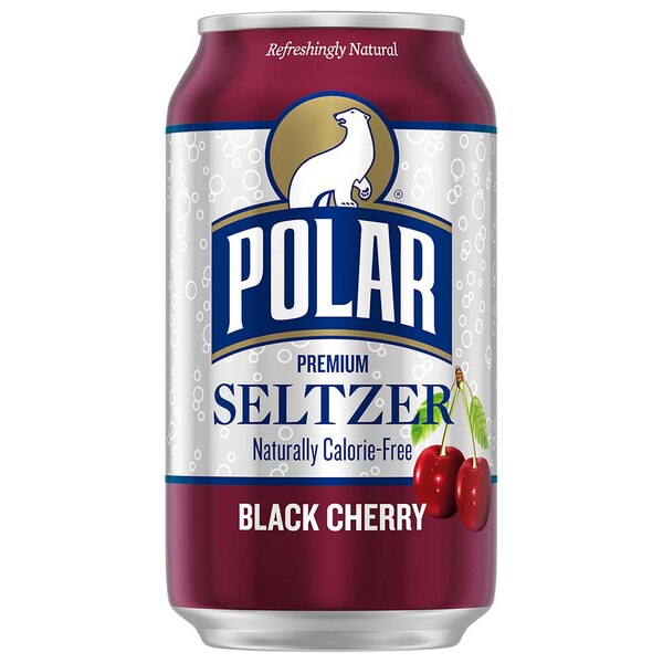 Polar Seltzer Black Cherry Sparkling Water, 8pk/12 fl oz cans