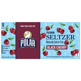 Polar Seltzer Black Cherry Sparkling Water, 8pk/12 fl oz cans, thumbnail image