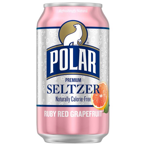 Polar Seltzer Ruby Red Grapefruit Sparkling Water, 8pk/12 fl oz cans