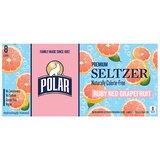 Polar Seltzer Ruby Red Grapefruit Sparkling Water, 8pk/12 fl oz cans, thumbnail image