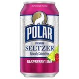 Polar Seltzer Raspberry Lime Sparkling Water, 8pk/12 fl oz cans, thumbnail image