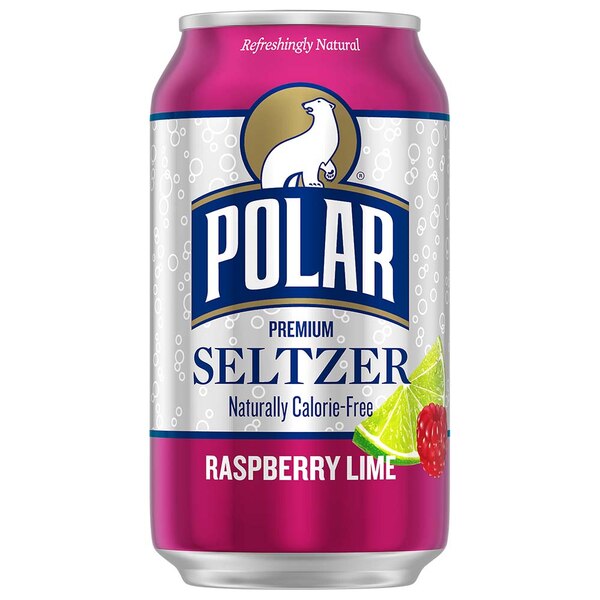 Polar Seltzer Raspberry Lime Sparkling Water, 8pk/12 fl oz cans