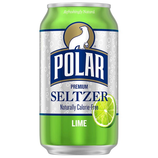 Polar Seltzer Lime Sparkling Water, 8pk/12 fl oz cans