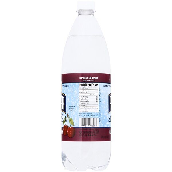 Polar Seltzer Black Cherry Sparkling Water, 1L Bottle
