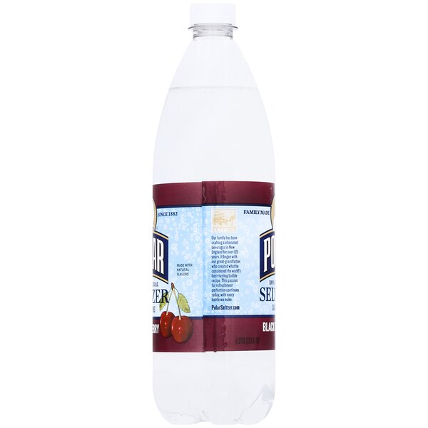 Polar Seltzer Black Cherry Sparkling Water, 1L Bottle
