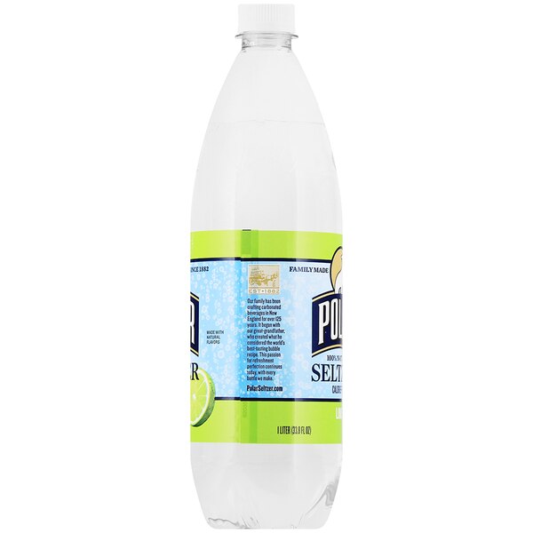 Polar Seltzer Lime Sparkling Water, 1L Bottle