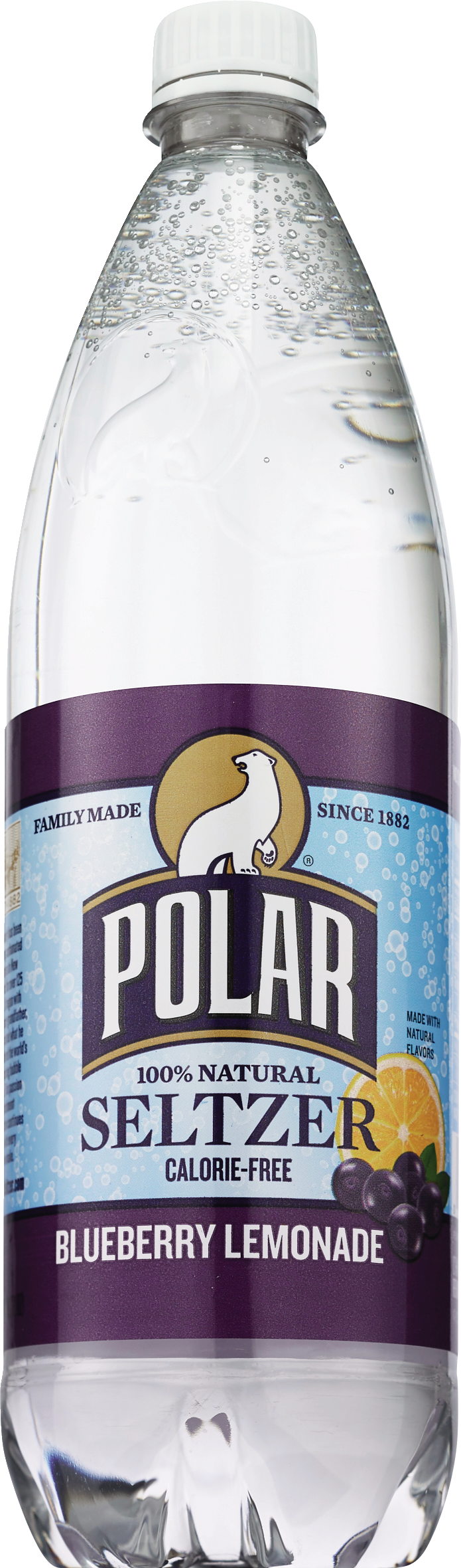 Polar Seltzer Blueberry Lemonade Sparkling Water, 1L Bottle