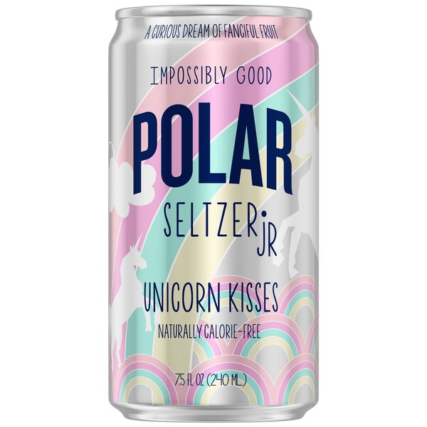 Polar Seltzer Jr Sparkling Water, 7.5 OZ Cans, 6 PK