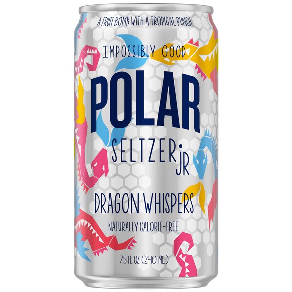 Polar Seltzer Jr Sparkling Water, 7.5 OZ Cans, 6 PK