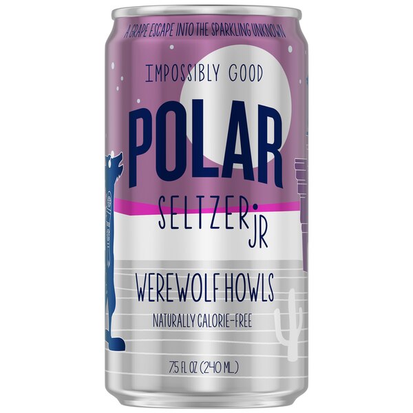 Polar Seltzer Jr Sparkling Water, 7.5 OZ Cans, 6 PK