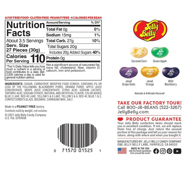 Jelly Belly, Monster Mash Mix, 3.5 oz