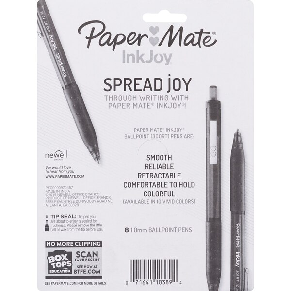 Paper Mate Ink Joy Pen 300RT Assorted, 8CT