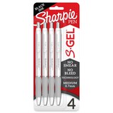 Sharpie S-Gel Fashion White Pen, Black Ink, 4 ct, thumbnail image