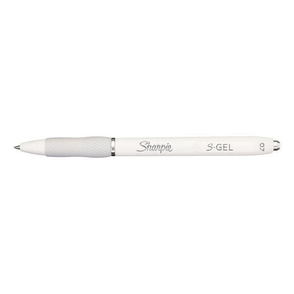 Sharpie S-Gel Fashion White Pen, Black Ink, 4 ct