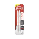 Sharpie S-Gel Pen, Fashion White with Black Ink, 2 ct, thumbnail image