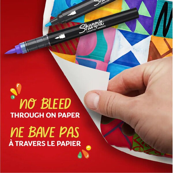 Sharpie Creative Water-Based Acrylic Markers, Bullet Tip Point, 5 ct