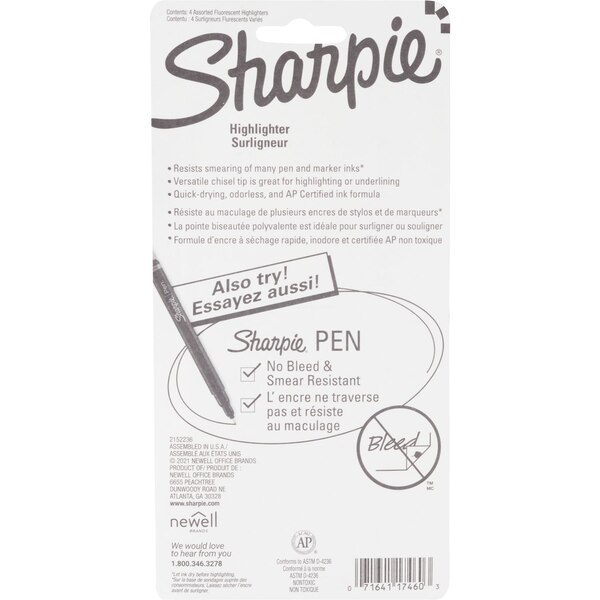 Sharpie Accent Highlighters, 5 ct