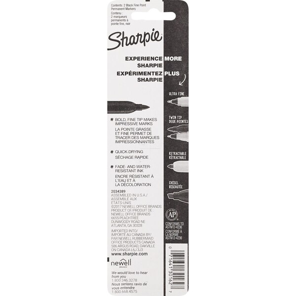 Sharpie Permanent Fine Black Marker