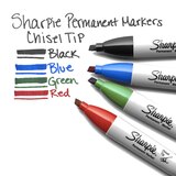 Sharpie Chisel Tip Markers, Assorted Colors, 4 ct, thumbnail image