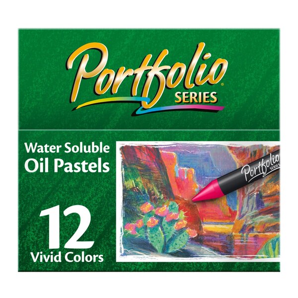 Crayola Portfolio Series Water Soluble Oil Pastels, 12 ct