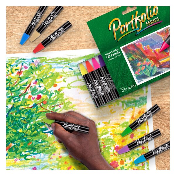 Crayola Portfolio Series Water Soluble Oil Pastels, 12 ct