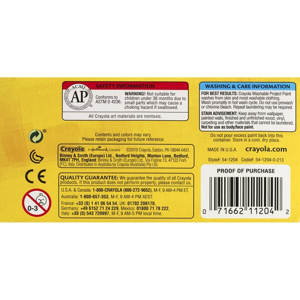 Crayola Kid's Paint  Assorted Colors