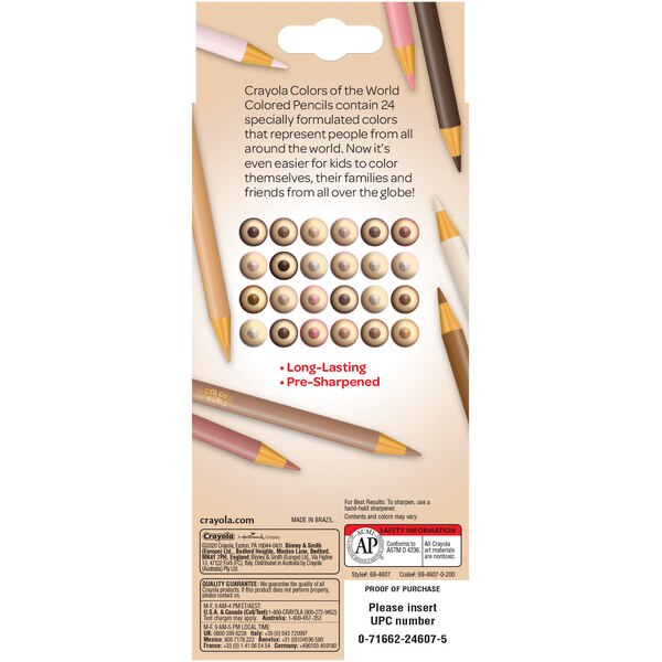 Crayola Colors of the World Pencils, 24ct