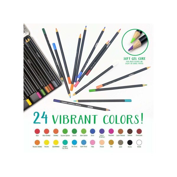 Crayola Signature Blend & Shade Colored Pencils, 24 ct