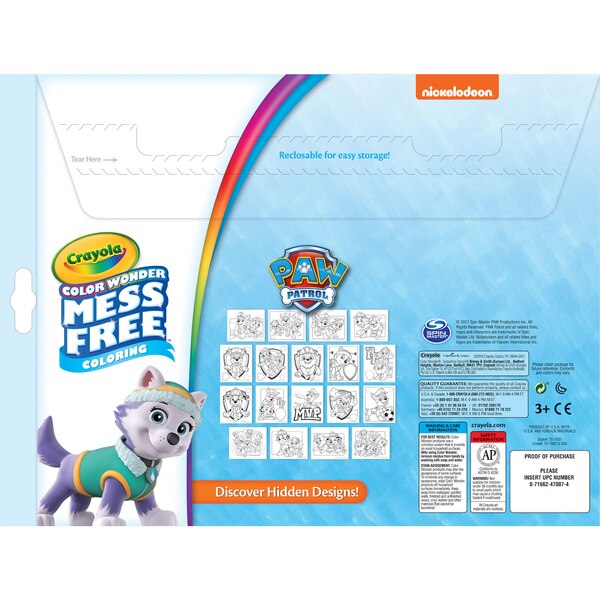 Crayola Color Wonder Paw Patrol Coloring Pages