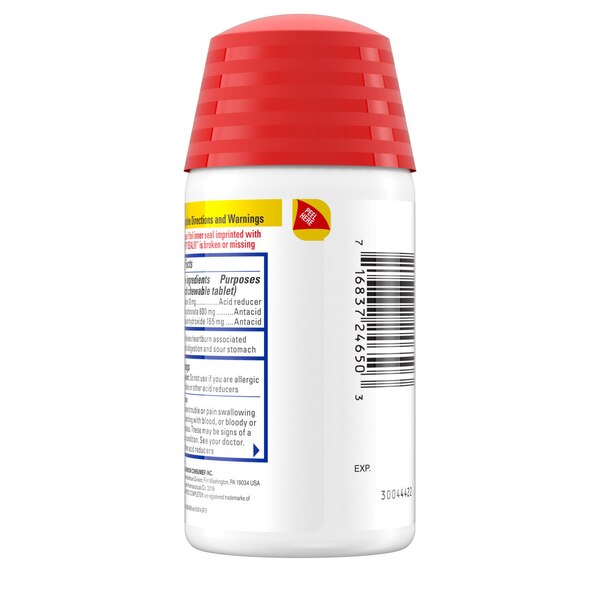 Pepcid Complete Acid Reducer + Antacid Chewable Tablets, Tropical Fruit