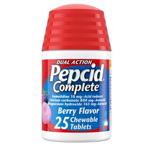 Pepcid Complete Dual Action Chewable Tablets, Berry, 50 Count, 25 Count