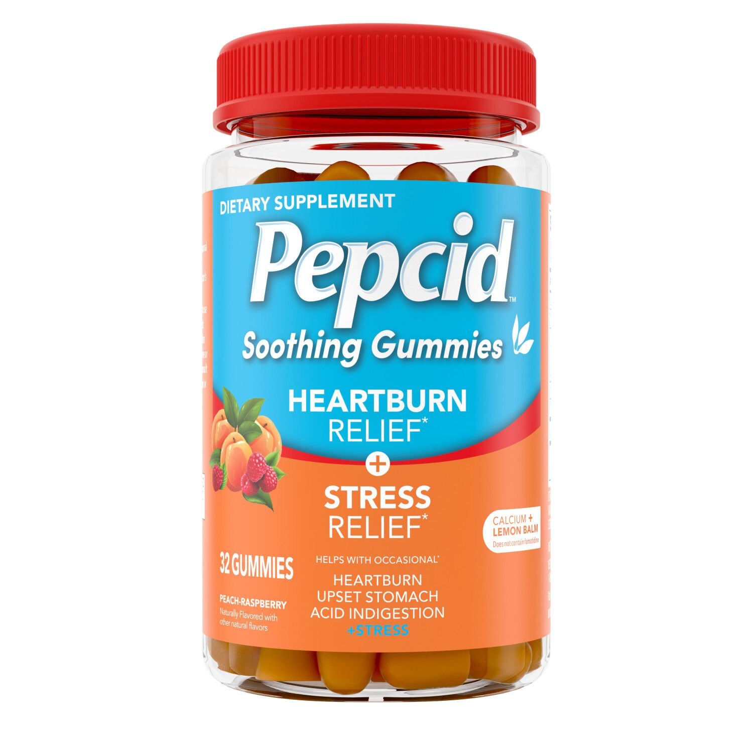 Pepcid Soothing Stress Gummies, Calcium Carbonate, 32 CT