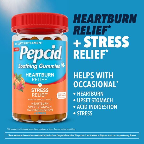 Pepcid Soothing Stress Gummies, Calcium Carbonate, 32 CT