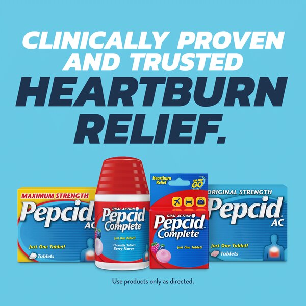 Pepcid AC Maximum Strength for Heartburn Prevention & Relief Tablets