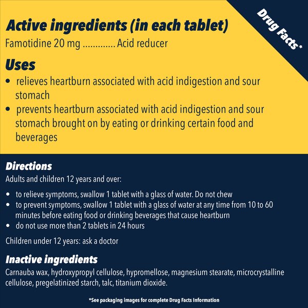 Pepcid AC Maximum Strength for Heartburn Prevention & Relief Tablets