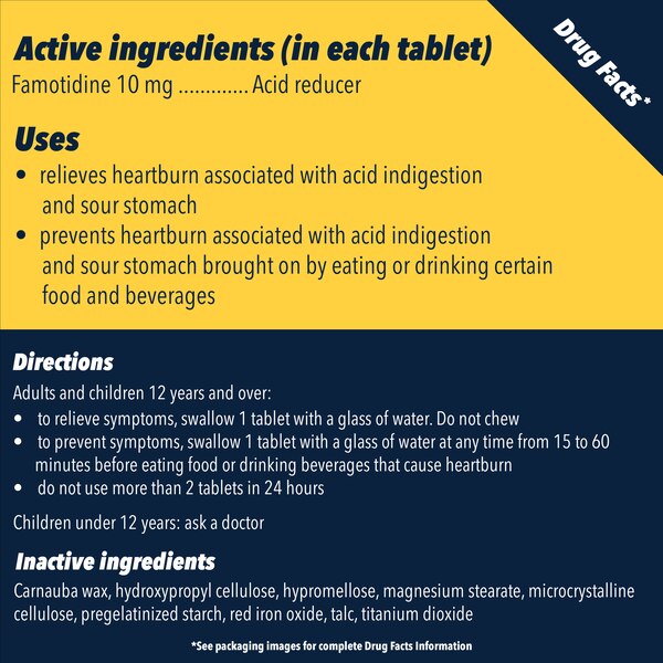Pepcid AC Original Strength for Heartburn Prevention & Relief