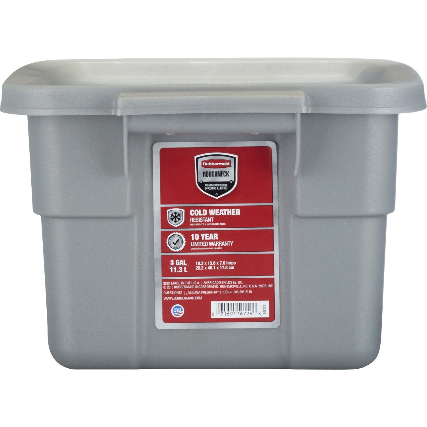 Rubbermaid Roughneck - Bolso de almacenamiento, 3 gal