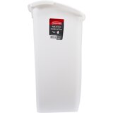 Rubbermaid Dual Action Wastbasket, White, thumbnail image