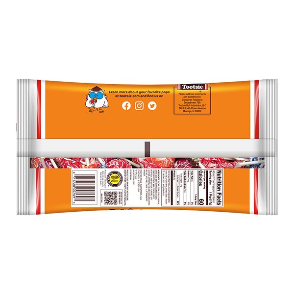 Tootsie Roll Pops Assorted Flavor Lollipops, 10.13 oz