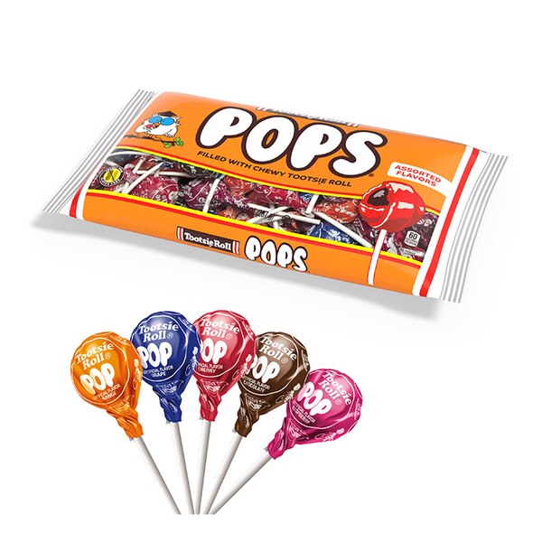 Tootsie Roll Pops Assorted Flavor Lollipops, 10.13 oz