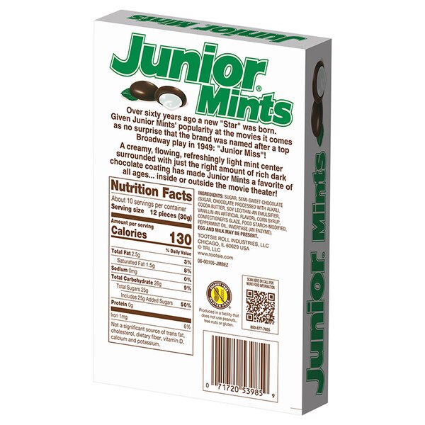 Junior Mints Big Box Size, 10.5 oz