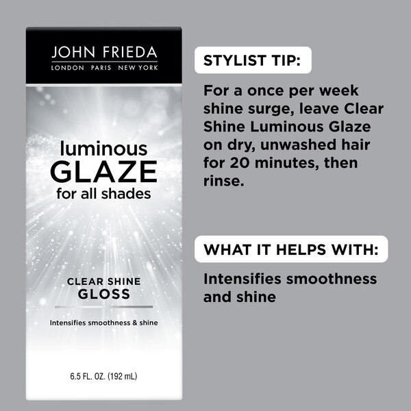 John Frieda Luminous Glaze Clear Shine Gloss, 6.5 OZ