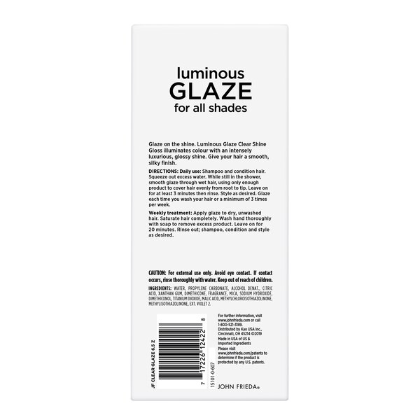 John Frieda Luminous Glaze Clear Shine Gloss, 6.5 OZ